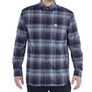 Carhartt Reworked Mens Rugged Flex Hamilton Flannel Plaid Shirt Medium checkered